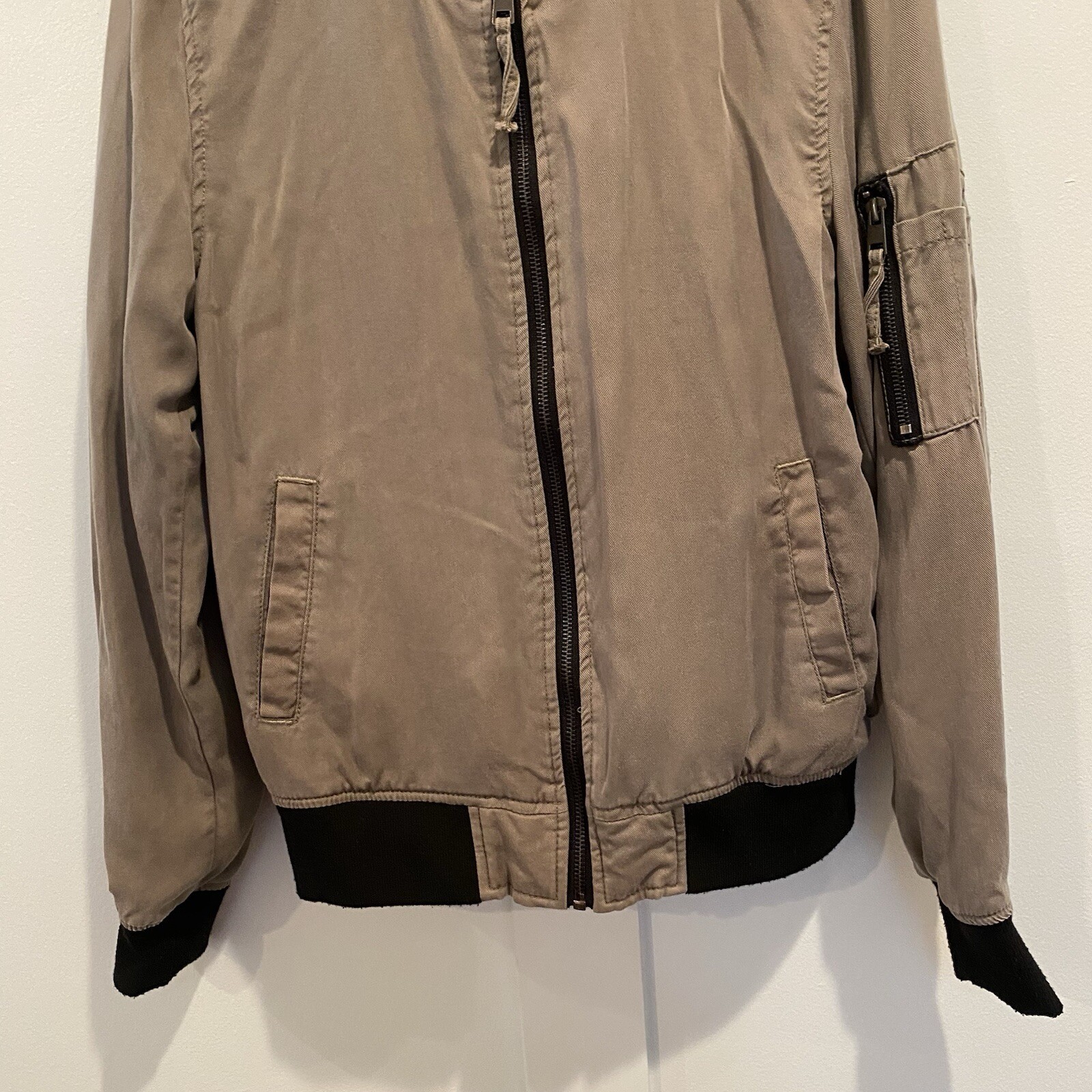 Cielo Basic Bomber Jacket Women Large Olive Green… - image 4