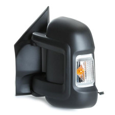 Short Arm Wing Door Mirror Electric Heated Black For Citroen Relay Left Side