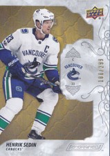 19-20 Upper Deck Engrained Henrik Sedin /299 Vancouver Canucks Base 2019