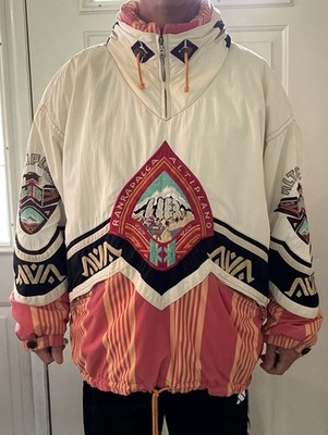 Vintage Bogner Jacket Mens Medium Peruvian Altiplano Tech Aztec Ski Puffer Coat