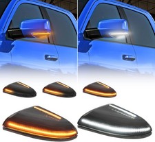Sequential Switchback LED Side Mirror Turn Signal Light Amber, Puddle Light