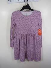 New Wonder Nation Long Sleeve Play Dress Size XXL 18 Lavender Pockets