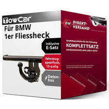 Für 1er Fliessheck F70 (TowCar) Anhängerkupplung abnehmbar + E-Satz 13pol top