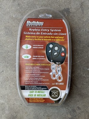 Bulldog Security Keyless Entry System KE1702 Remote Car Door Lock Trunk Release 