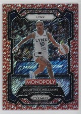2024 Prizm Monopoly WNBA Millionaire Red Shimmer /100 Courtney Williams #10 1m6p