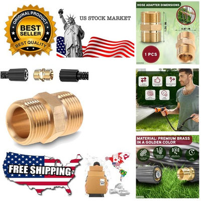 #ad #ad Pressure Washer Hose Connector M22 14mm Pressure Washer Hose Coupler 4500 P... $9.99