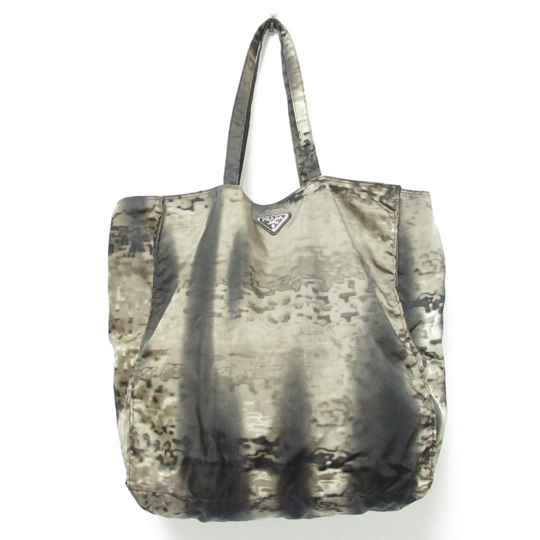 Good Condition PRADA 2ABU BYOBAG Nylon Eco Bag Tote Bag B4626A Brown Men s Women