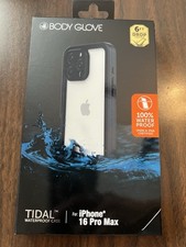 New Body Glove Tidal Waterproof Case For iPhone 16 Pro Max Black/Clear