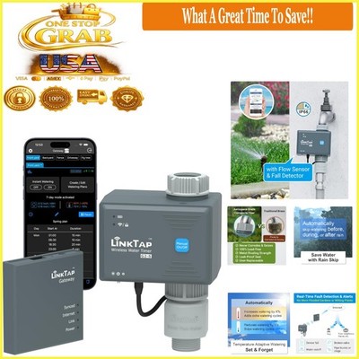 G2S Smart Water Timer & Gateway Weather Auto Leak-Detect Yard System