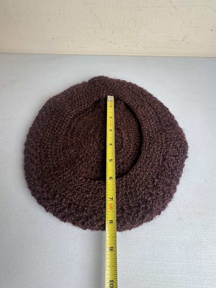 VTG Peruvian Connection 100% Merino Wool Hand knitting French Hat View 3