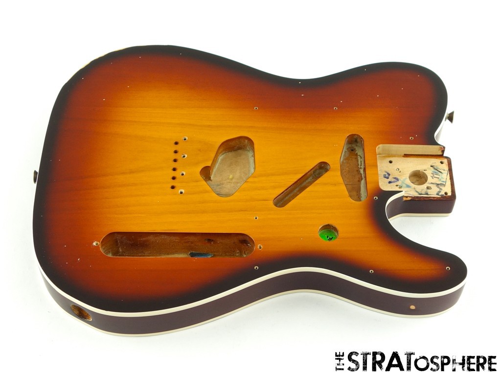 Fender Jason Isbell Custom Tele Road Worn Nitro BODY Double Bound Choc ...