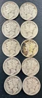 Mercury Dimes 90% Silver Lot Of 10 Various Dates RF51