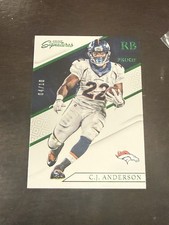 C.j. Anderson 206 Prime Signatures Green #136 4/10