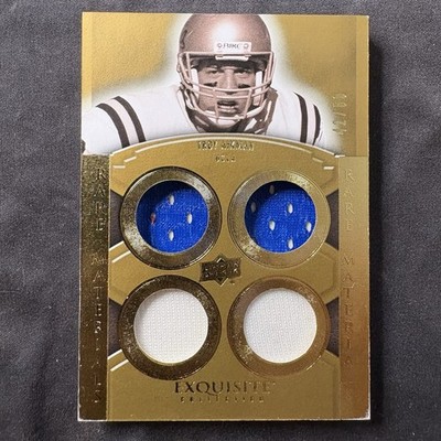 TROY AIKMAN 2010 UD EXQUISTE GAME-USED QUAD PATCH #42/60 Cowboys Rare UCLA HOF