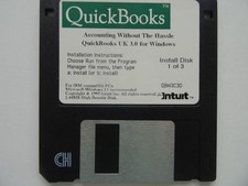Quickbooks U.K. Accounting Software For Windows Version 3.0 (1995) - Untested