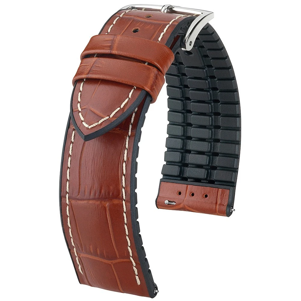Hirsch Brown Rubber Wristwatch Bands for sale | eBay