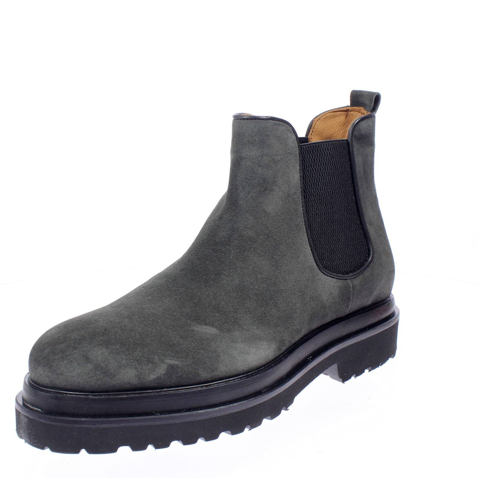 Willbarn Chelsea Boots Leder grau - Größe 42 [28,5 cm] Herrenschuhe Chelsea