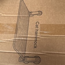 White Cat Hammock Mesh Window-Mounted Bed with Mounting Hardware