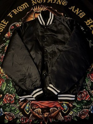 Westark USA Black Varsity Jacket Quilted Kansas City Dollar Seal (L)