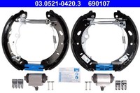 Bremsbackensatz Hinterachse FüR Ford B-MAX Focus III Stufenheck Turnier Van