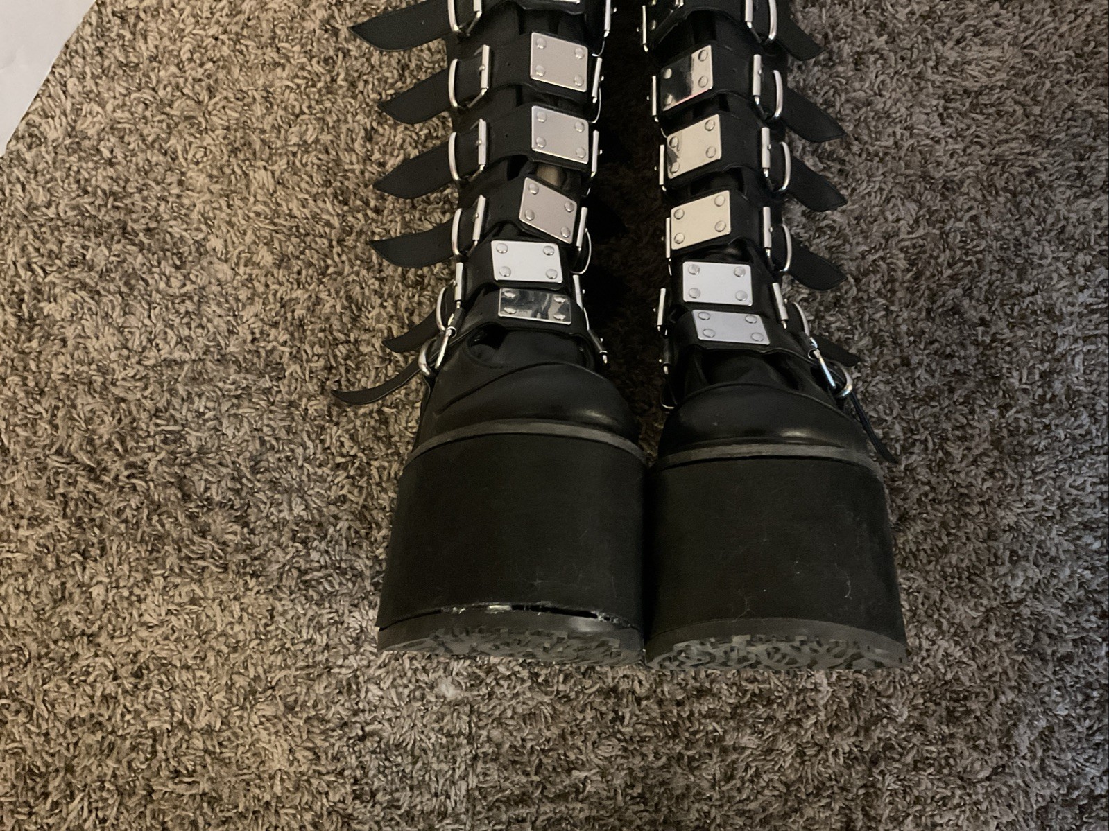 Demonia Women's Size 10 Punk Platform Boots Gothi… - image 8