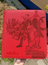 Vault X 12 Pocket Binder DESTINED RIVALS - Cindy and Chomp Laser Engraved Binder