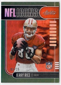 2019 Panini Absolute Football Spectrum Green Jerry Rice #2