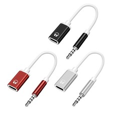 Type C to 3.5mm Auditory Converter Cable Durability for Travel Analog Headsets