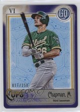2021 Topps Gypsy Queen Tarot of the Diamond Indigo /250 Matt Chapman #TOD-3 15xt