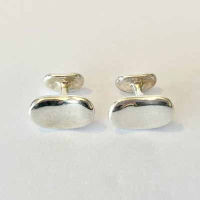 VTG Tiffany & Co. Elsa Peretti Bean Cufflinks Signed Sterling