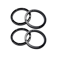 2 Pairs 6.5in Car Speaker Spacer Adapters Universal Fit for 6.5in Speakers Black