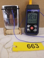 227.3 deg Excellent Tested & Working Jon-e Standard Size Chrome Hand Warmer