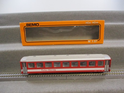 Bemo H0m 3066 Personenwagen 2. Klasse B 4268 der Furka-Oberalp in OVP BB293 | Zustand: Gebraucht