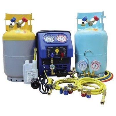 Mastercool 69372 Complete A/C Recovery Set, 30-lb DOT Tanks