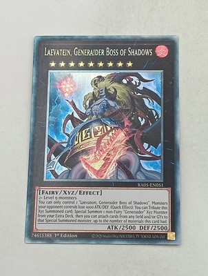Yu-Gi-Oh Einzelkarte Laevatein, Generaider Boss of Shadows NM
