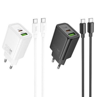 20W Dual Port Netzteil Schnell Lade Kabel Typ-C Ladegerät USB-C PD USB-A QC 3.0