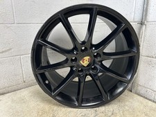 2021 Porsche Cayenne 20x10-12 Wheel 10 Spoke B Condition Black Rear Wheel Oem 2021 Porsche Cayenne 20x10-12 Wheel 10 Spoke B Condition Black Rear Wheel Oem