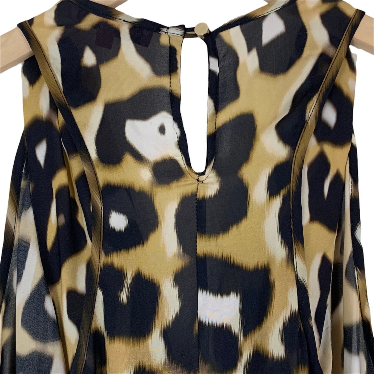 NWOT Manning Cartell Born Free Leopard Print Tie Waist Maxi Dress Size 0 $499 View 6