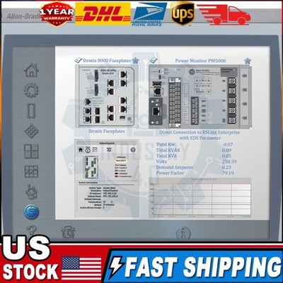 AB 2711P-T12C4A8 New Film HMI PanelView Plus 6 1250Touch Color 12.1'' US Free Tax