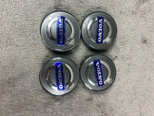 4 Oem Volvo Silver Center Hub Caps For S60 V70xc70 S80 Xc90 C70 S40 V50 C30