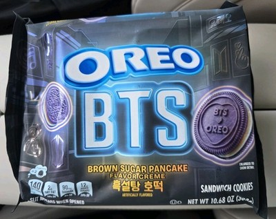 Oreo BTS Sandwich Cookies Brown Sugar Pancake Flavor  Limited Edition - 10.68oz