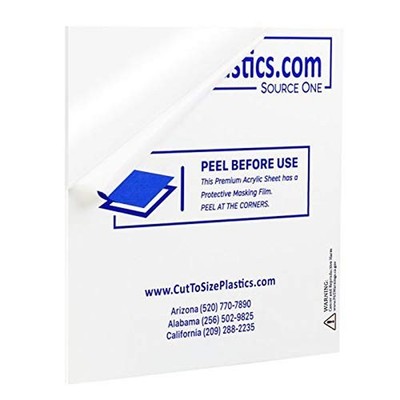 Source One LLC 3/4 th Inch Thick Acrylic Plexiglass Sheet Multiple Sizes and ...
