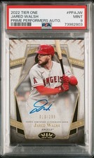2022 Topps Tier One Jared Walsh Prime Performers Auto /299 #PPA-JW PSA 9 Angels