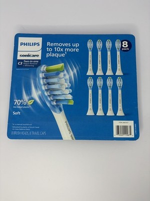 Philips Sonicare C3 Two-in-One Plaque Removal + Whitening Brush Heads 8 Pack