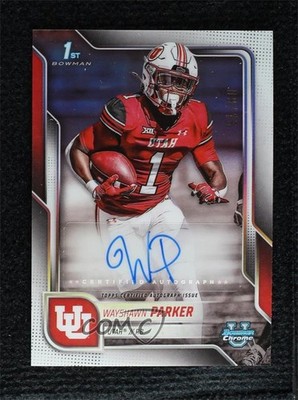 2025 Bowman U Chrome Prospect White Refractor 9/15 Wayshawn Parker Auto 0j3l