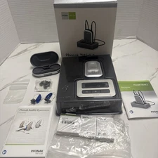 Phonak Audeo Q Hearing Aids With Case And Phonak TVLink S (W/out) Plug