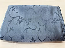 Sky Blue Scrolling Vine Polyester Tablecloth Elegant Lux 60" x 84"
