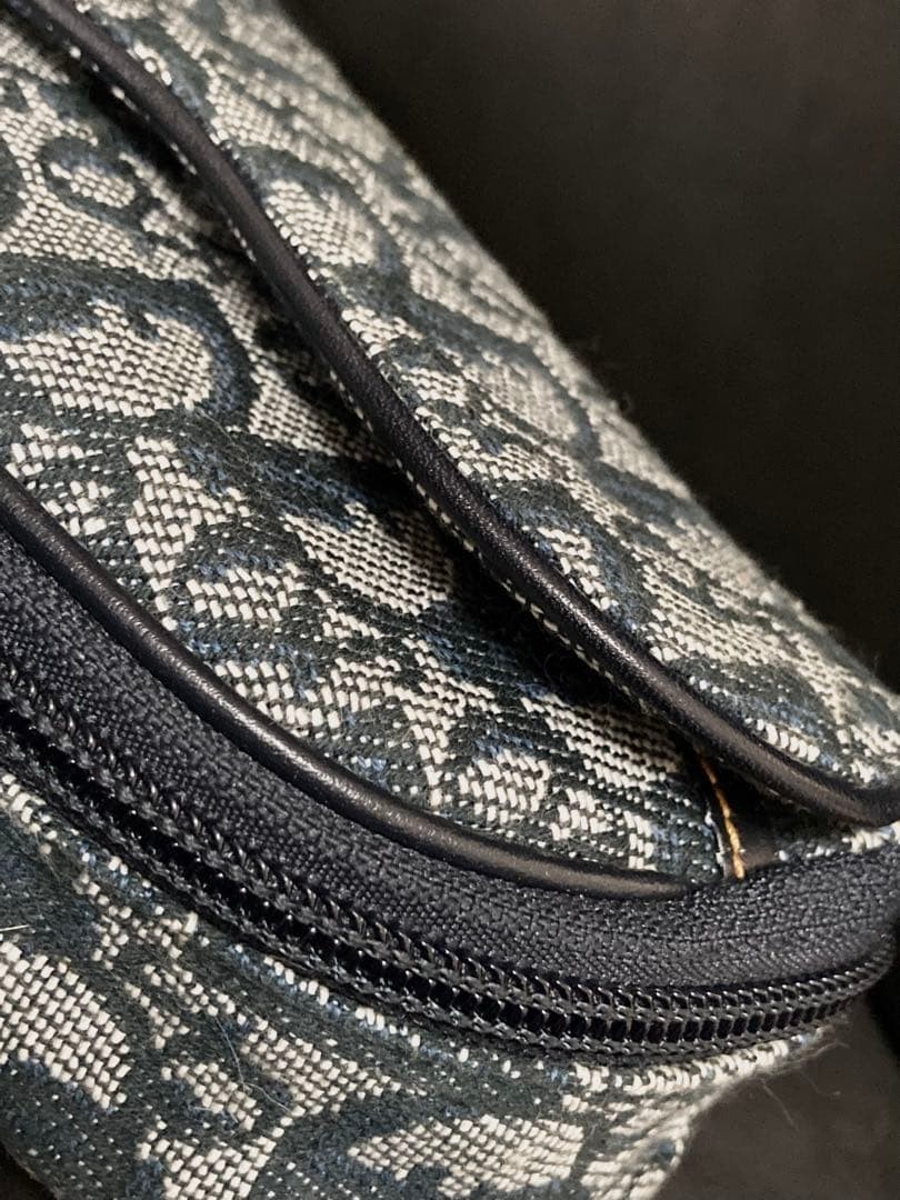 Christian Dior Saddle Pouch Navy Women's Pre-owned From Japan image 9