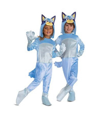 Bluey Halloween Costume Jumpsuit has Headpiece  Tail, Toddler 3T-4T NWT