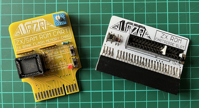 *SPAREN SIE 3£* ZX ROM SLOT v1.1 + GELB 16 BANK FLASH CART für ZX SPECTRUM *NEU*